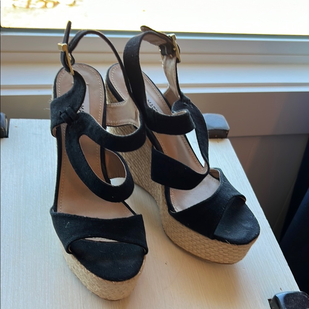 Black Wedge Sandals from Steve Madden